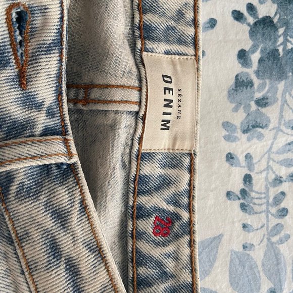 NWOT Sezane Brut Sexy Edge Blue 28". - Picture 4 of 5